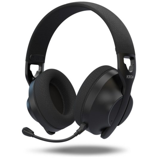 Cuffie Krom Phase Wireless Bluetooth 5.3 Gaming Nero con Microfono
