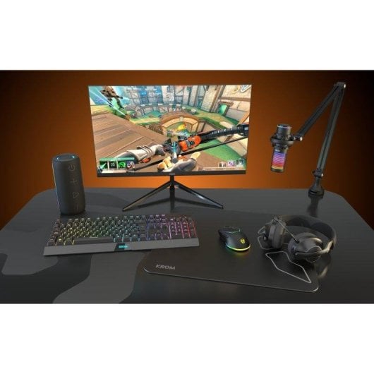 Auriculares Krom Phase Wireless Bluetooth 5.3 Gaming Preto com Microfone