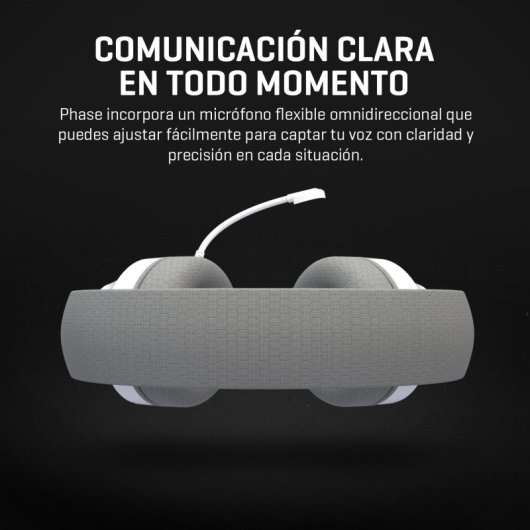 Krom Phase Wireless Bluetooth 5.3 Gaming Kopfhörer Weiß mit Mikrofon