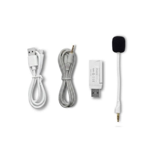 Auriculares Krom Phase Wireless Bluetooth 5.3 Gaming Branco com Microfone