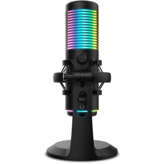 Microfone Krom Kaze Pro USB cardioide e omnidirecional com RGB