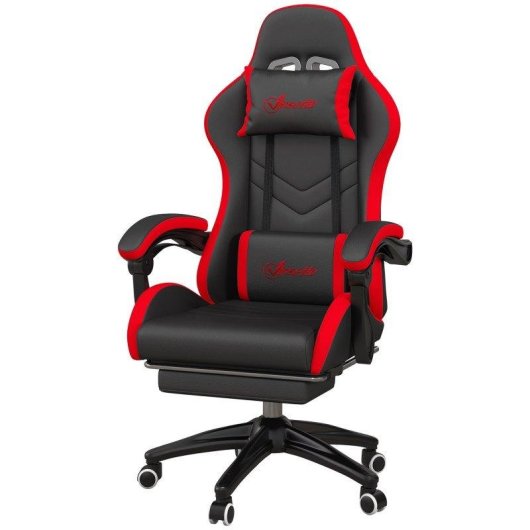Chaise Gaming Welltin 921-618V05BK PU Repose-Pieds