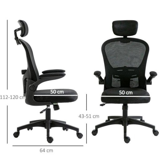 Sedia Welltin 921-688V01BK Ergonomica 4D Lombare Reclinabile