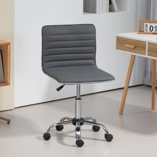 Silla de Escritorio Giratoria Welltin T1008 Gris Oscuro Altura Ajustable