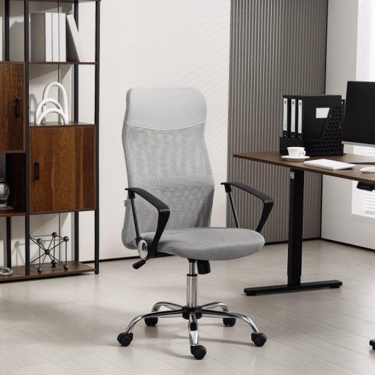 Ergonomischer Bürostuhl Welltin T1008 Hellgrau