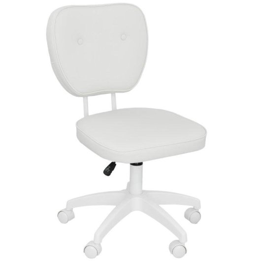 Cadeira de escritorio Welltin T1008 Branco Altura ajustavel 42-52 cm