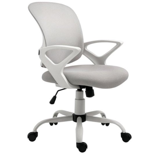 Silla Oficina Ergonómica Welltin 921-528GY Malla Transpirable Gris