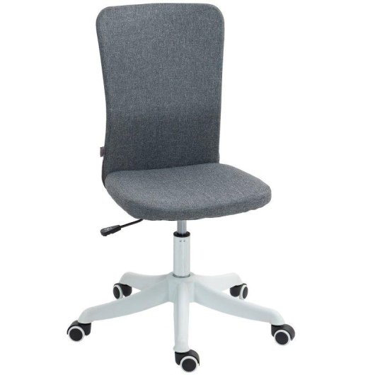 Silla de Oficina Welltin Gris Ajustable Lino Sintético 120 kg