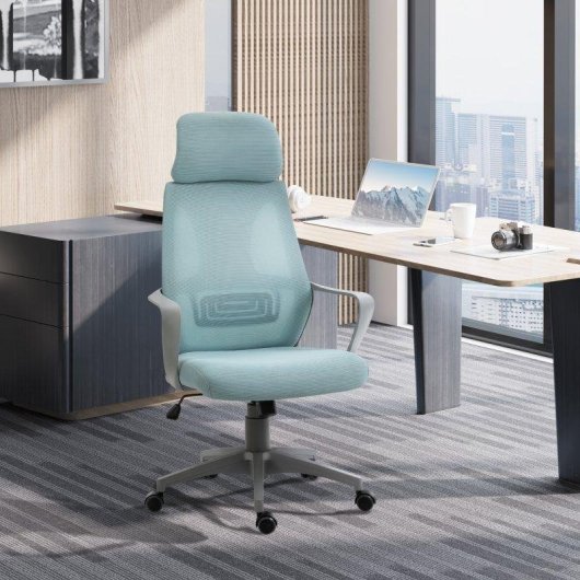 Chaise de bureau ergonomique ajustable Welltin 921-225BU Bleu