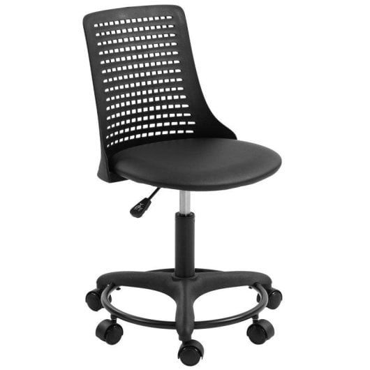 Silla de escritorio Welltin 921-925V00BK sin brazos giratoria 120 kg