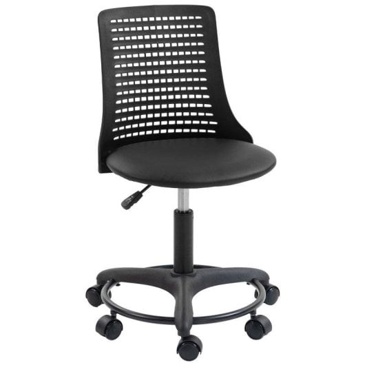 Silla de escritorio Welltin 921-925V00BK sin brazos giratoria 120 kg