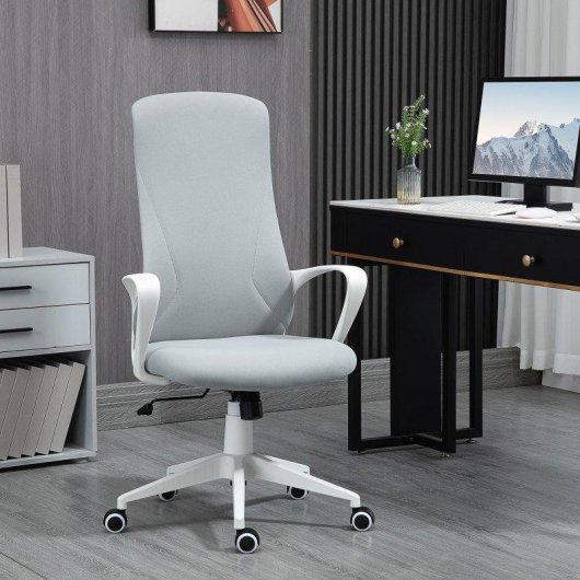 Chaise de bureau Welltin 921-637V00LG Gris réglable 120kg