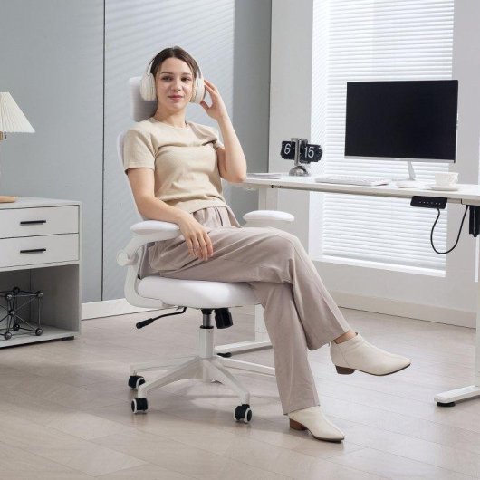 Silla de Oficina Ergonómica Welltin con Soporte Lumbar 4D y Reposacabezas Ajustable