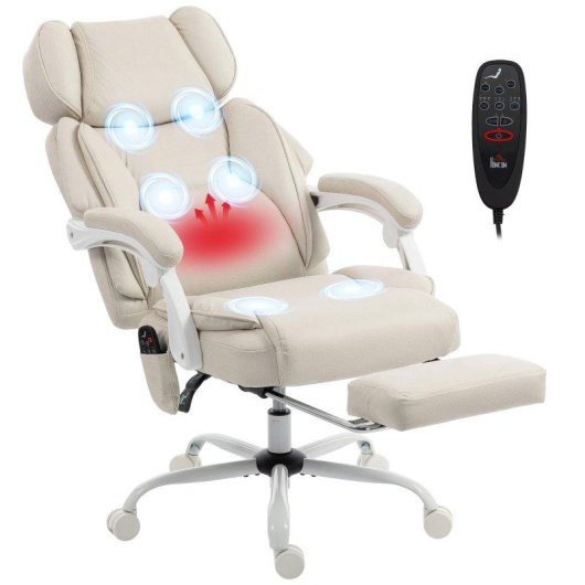 Silla de escritorio Welltin 921-951V91CW masaje, calor lumbar y reclinación 135°