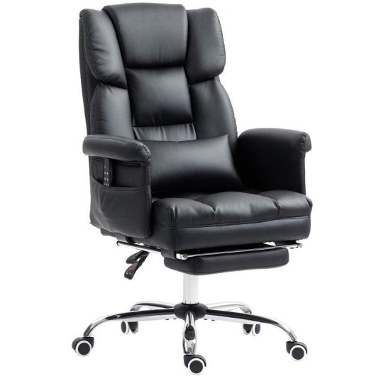 Cadeira Welltin 921-751V90BK Massagem Reposapés 155 deg