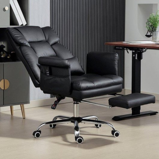 Cadeira Welltin 921-751V90BK Massagem Reposapés 155 deg