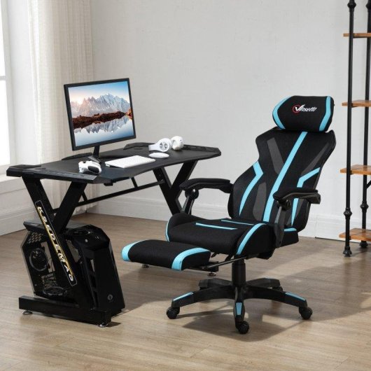 Silla Gaming Ergonómica Welltin T1008 con Reposapiés Retráctil y Reclinable 135°