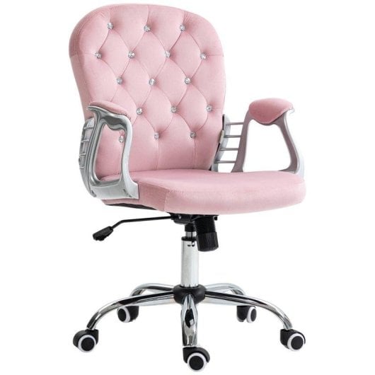 Sedia Welltin T1008-01-03245 Velluto Rosa Regolabile 360