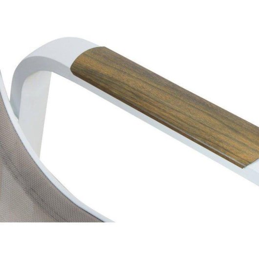 Cadeira de exterior VIANEA Aluminium branco Textilene duplo