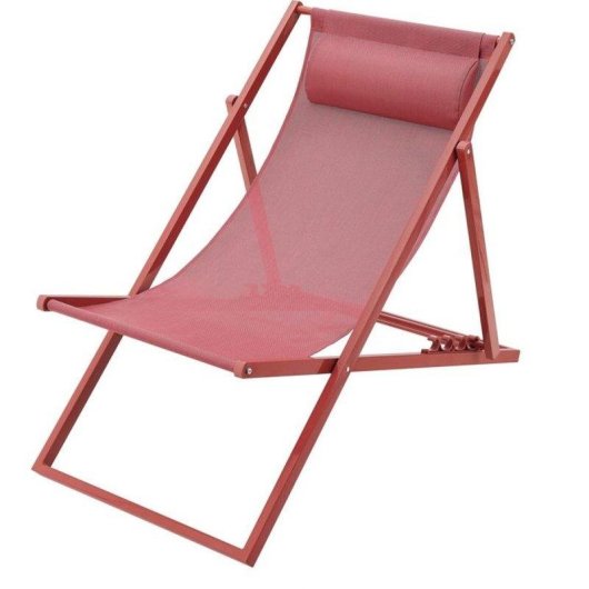 Tumbona reclinable Sabaideco Paros Terracota Textilene Exterior Plegable