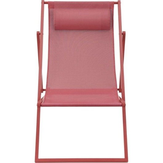 Tumbona reclinable Sabaideco Paros Terracota Textilene Exterior Plegable