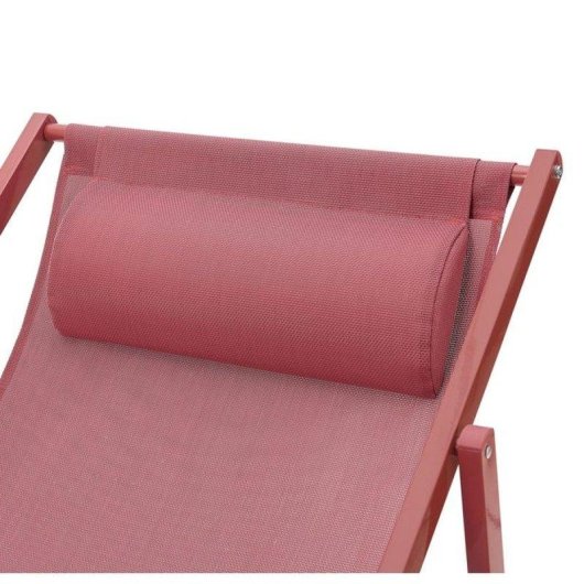 Tumbona reclinable Sabaideco Paros Terracota Textilene Exterior Plegable