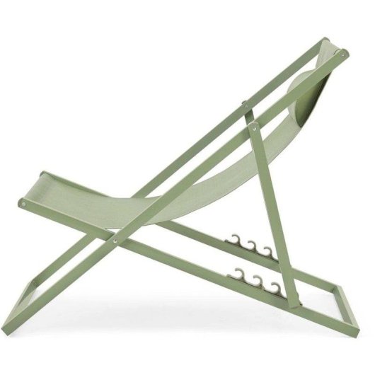 Tumbona plegable Sabaideco Paroskaki textilene kaki verde respaldo ajustable