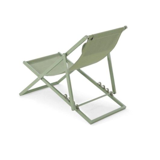 Tumbona plegable Sabaideco Paroskaki textilene kaki verde respaldo ajustable