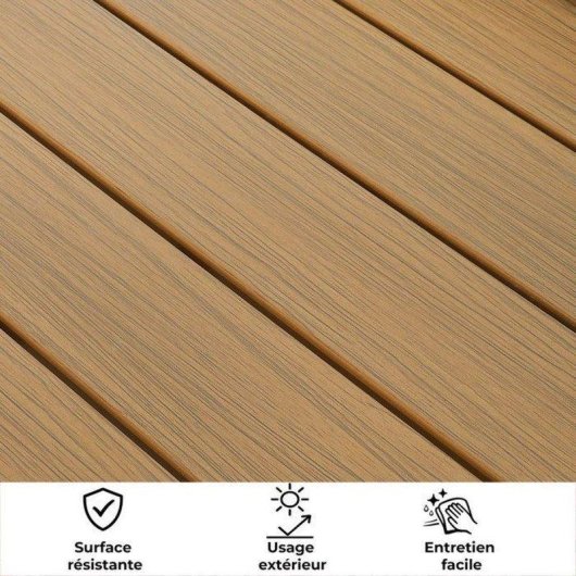 Außenlounge Bora fuer 4 Sitzplaetze Polywood Grau