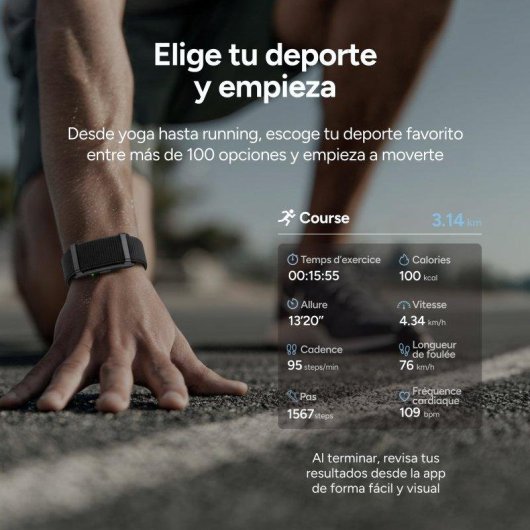 Pulsera de actividad Ksix Vitalis Go Bluetooth Azul Autonomía 40 días Monitor salud 5ATM