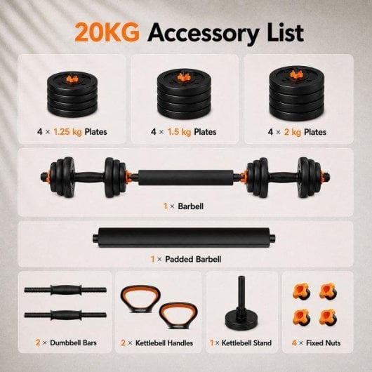 Kit halteres Fed Conectados V2 20kg