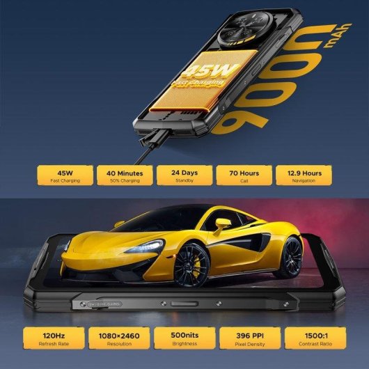 Doogee S300 5G 12GB 512GB 6.78" Grigio