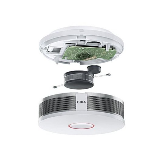 Rauch- und Gasmelder GIRA Dual Q Kabellos Alarm 85 dB IP42 Batterie 10 Jahre