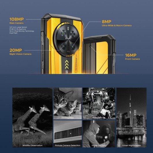 Doogee S300 5G 12GB 512GB 6.78" Giallo