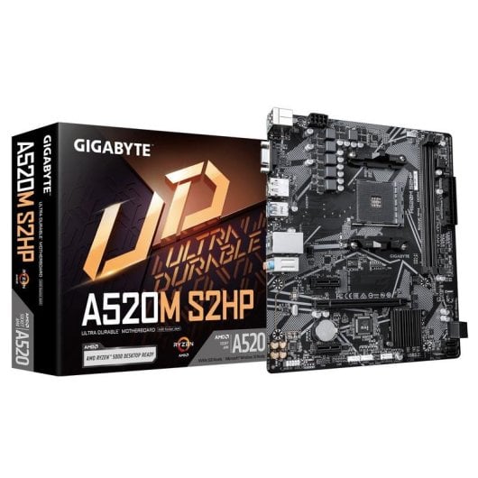 Scheda Madre GIGABYTE A520M S2HP AMD A520 Socket AM4 DDR4 Micro ATX Ethernet Gigabit RGB