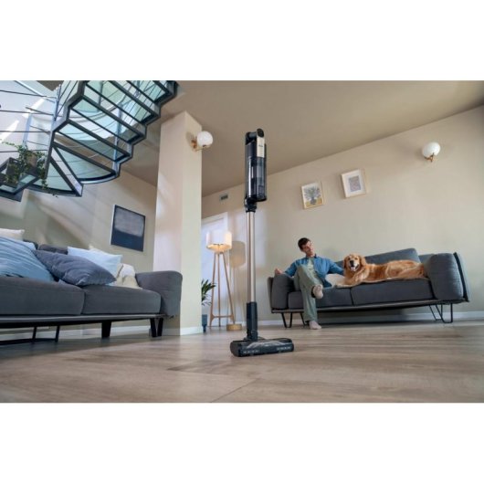 Aspirador sem Saco Hoover HF310P 400W 60 min HEPA 13 Preto Metálico