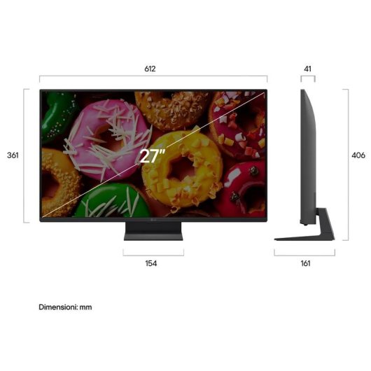 TV LG LED 27LB70006LA 27" Full HD 120Hz Smart TV WebOS HDR10 Pro AirPlay