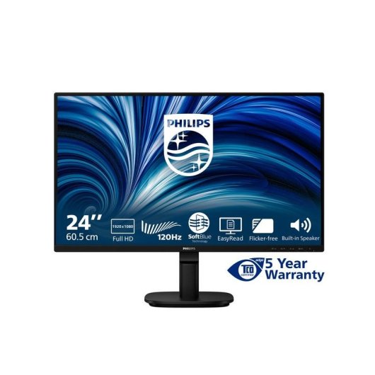 Écran PC Philips 24B2N2200/00 23,8" FullHD 120Hz IPS Haut-parleurs Flicker-Free