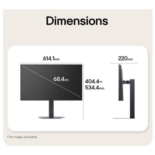Écran PC LG 27G550B-B 27" Full HD 165Hz IPS Ajustable en hauteur 1ms HDR10