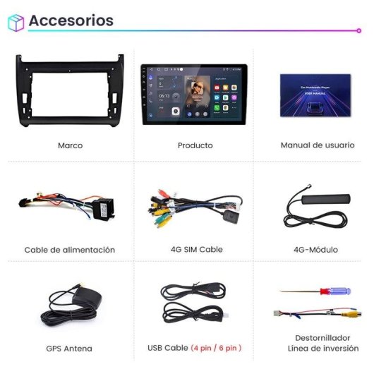 Autoradio JUNSUN 6+128gb 8-core Carplay Android Auto
