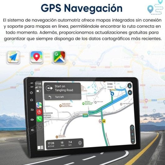 Autoradio Junsun 9p Android 15 CarPlay Android Auto Gps Wifi