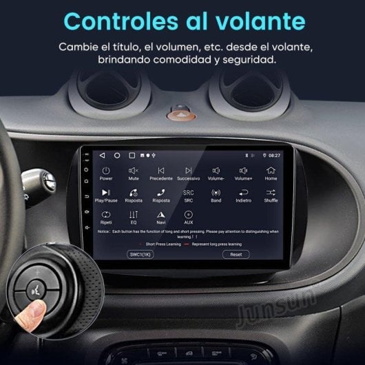 Autoradio Junsun 9p Android 15 CarPlay Android Auto Gps Wifi