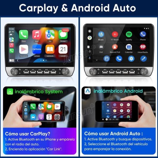 Autoradio JUNSUN 10.1 Carplay Android Auto GPS Mercedes Vito
