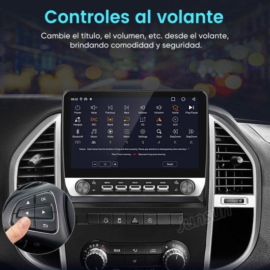 Autoradio JUNSUN 10.1 Carplay Android Auto GPS Mercedes Vito