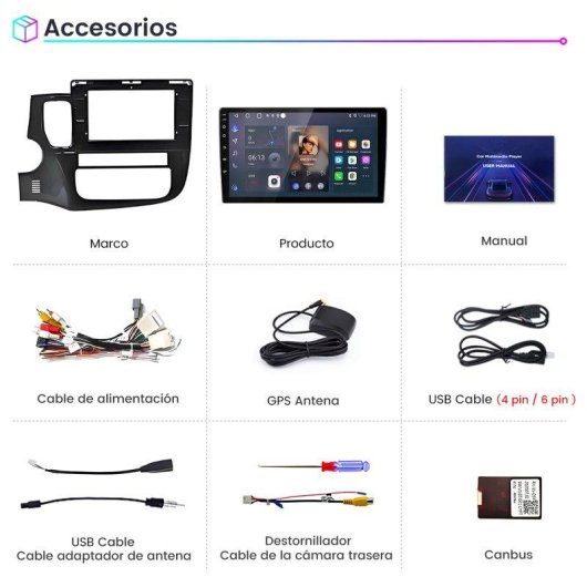 Autoradio JUNSUN Outlander Android 15 2+64GB CarPlay GPS