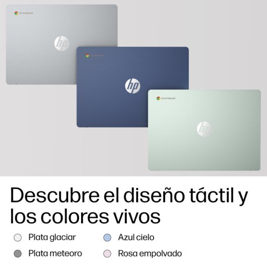 Portátil HP Chromebook 14a-nm0006nsx, 14", MediaTek Kompanio, 8 GB RAM, 128 GB UFS, ChromeOS