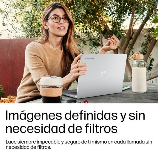 Portátil HP Chromebook 14a-nm0006nsx, 14", MediaTek Kompanio, 8 GB RAM, 128 GB UFS, ChromeOS