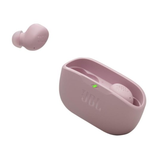 Auriculares JBL Wave Buds 2 sem fios Bluetooth com Cancelamento de Ruído e IP54 rosa