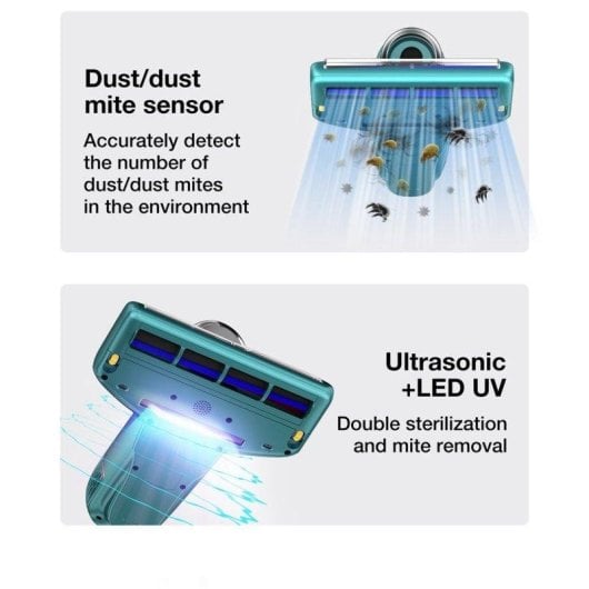 Aspirador antiparásitos Jimmy BX6 600W Boca 240 mm Luz UV Ultrasonidos Azul