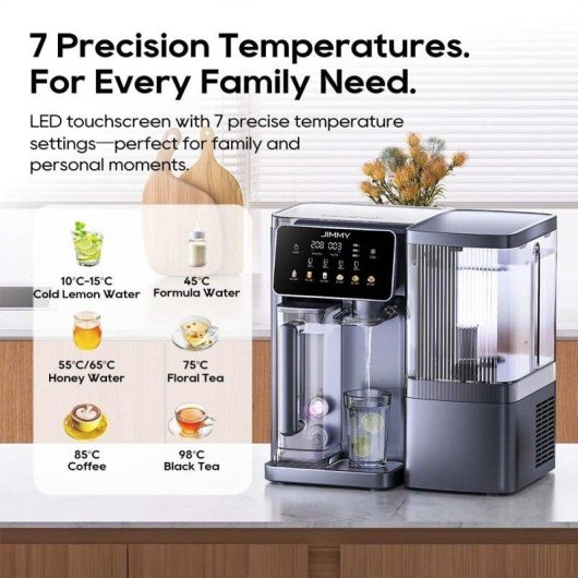 Purificador de Agua JIMMY R9 Pro Ósmosis Inversa de Encimera 5,5L